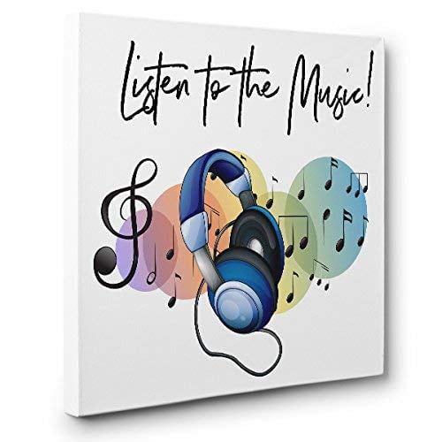 Waterproof Artwork, Bracket Mounted Ready to Hang PIY Modern Musical Note Canvas Prints Stretched with Frame Music Wall Art for Bedroom Beautiful Notes Beating on Staff Picture Decor Waterproof Artwork, Bracket Mounted Ready to Hang PIY Modern Musical Note Canvas Prints Stretched with Frame Music Wall Art for Bedroom Beautiful Notes Beating on Staff Picture Decor